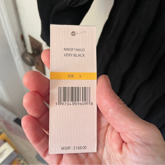 Nanette Lepore Black Ruffle Sleeve Sweater Dress Sz Small - Picture 6 of 12